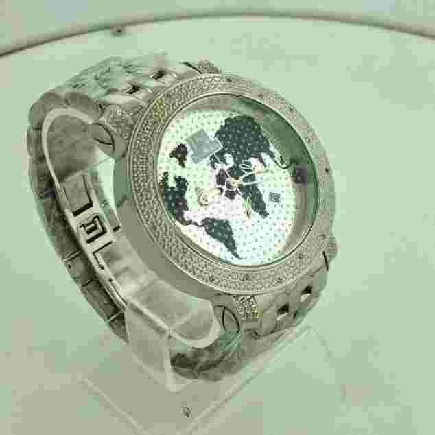 NEW Techno Master TM-2108 Watch Men's 1/2 CTS White Diamond