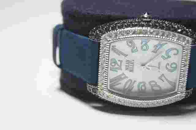 Nolan Miller Quartz Women's Watch Blue Band Silver Accents Japan Movement