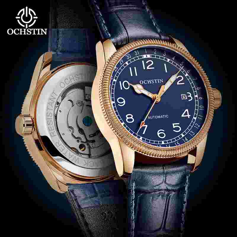 Ochstin New Men's Automatic Mechanical Watch Classic Calendar Luminous 42mm