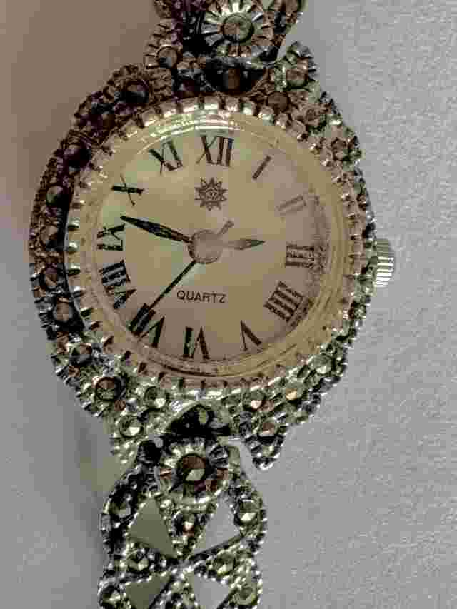Ladies Vintage Sterling Watch Japan Movement Quarts