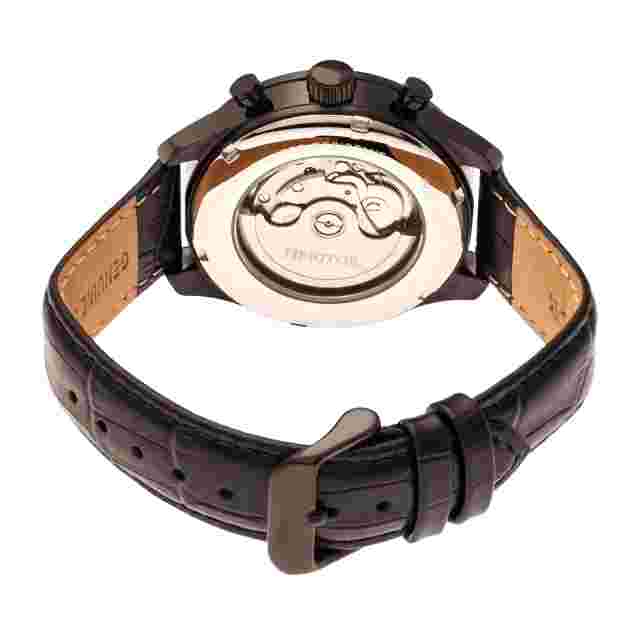 Heritor Benedict Black 40 mm Case HERHR6805 w Black Leather Strap RP