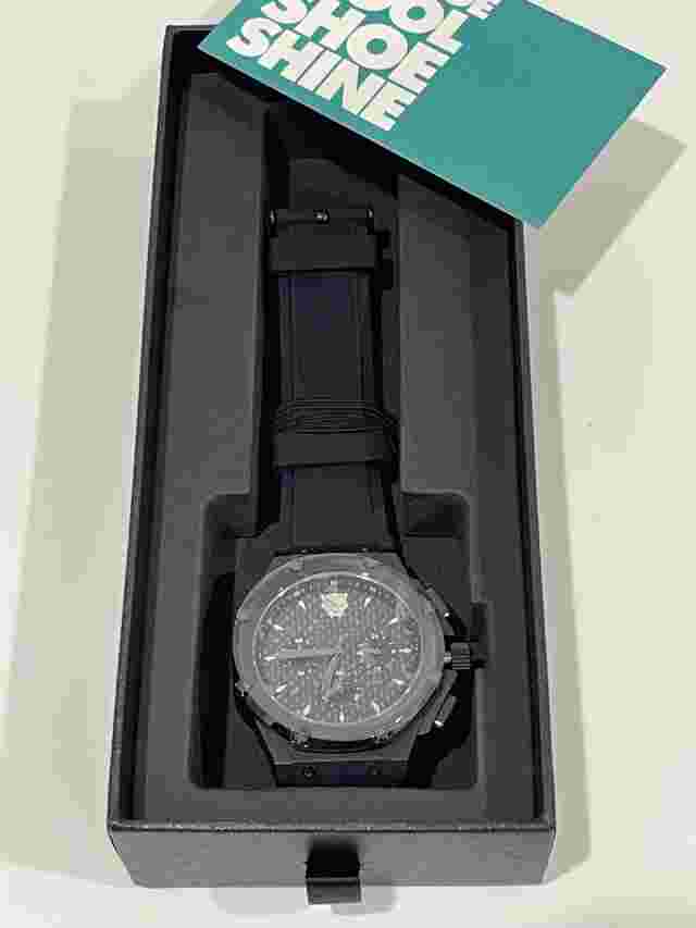 MEISTER AMBASSADOR X MIYOTA JS20 MARVEL BLACK PANTHER WATCH RUBBER BAND