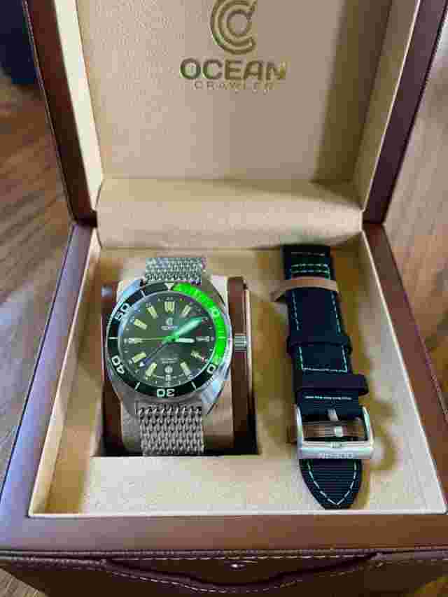 Ocean Crawler Core Diver GMT - Black/Green