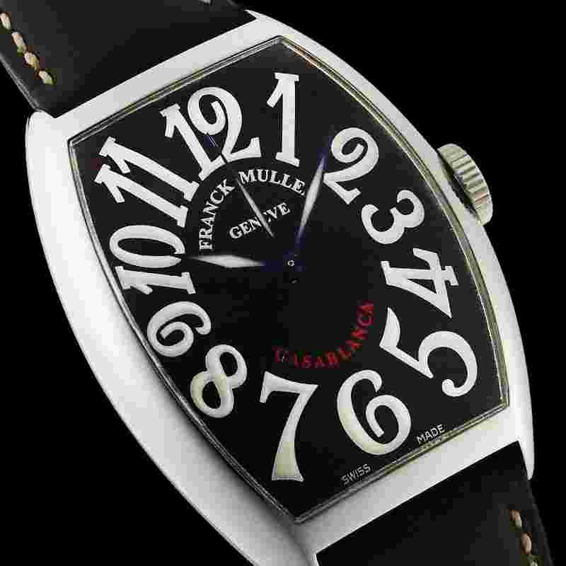 FRANCK MULLER CASABLANCA 5850HC BLACK DIAL AUTOMATIC WATCH EXCELLENT CONDITION