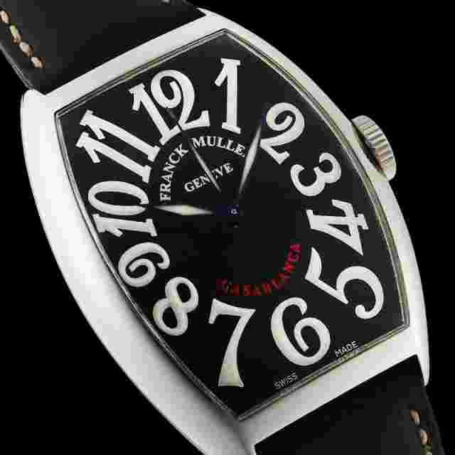FRANCK MULLER CASABLANCA 5850HC BLACK DIAL AUTOMATIC WATCH EXCELLENT CONDITION