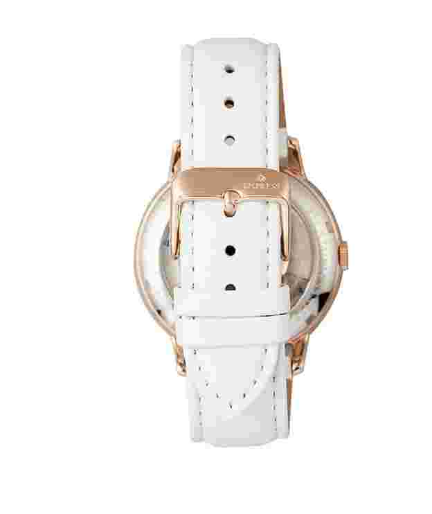 NEW EMPRESS Quinn Automatic Crystal White Mother of Pearl Dial Watch EMPEM2706