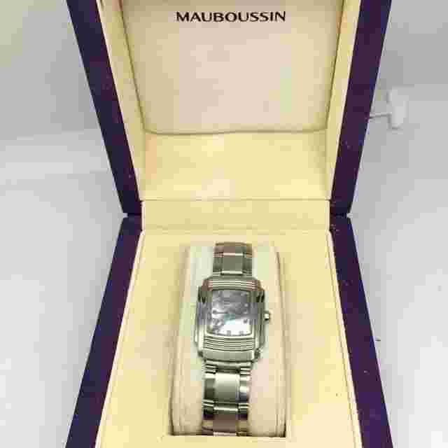 Mauboussin Fouga Diamond accented MOP Dial Ladies watch with Box