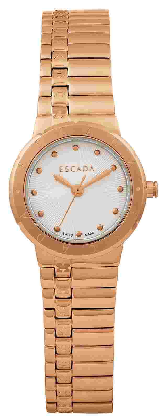 Escada E3105000 Victoria White Dial Rose Gold Stainless Steel Women's Watch