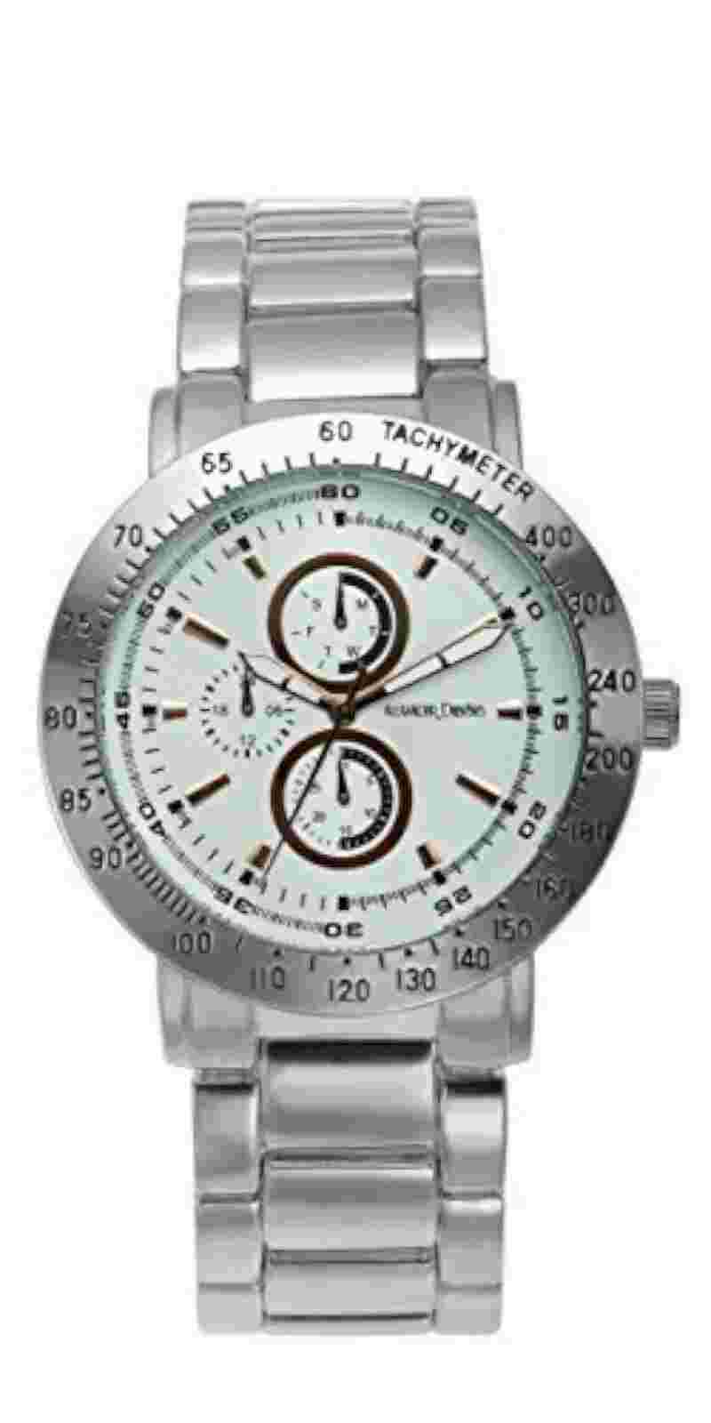 NEW Alexander Dubois J28 Men's Multi-Function Drome Collection Silver Watch 30M