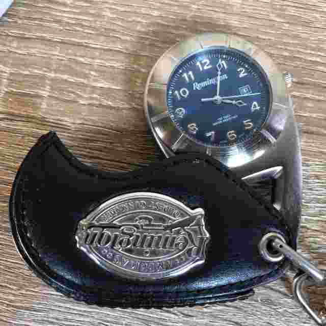 Remington Men A126-04 Blue Dial Date Indicator 46mm Quartz Pocket Watch