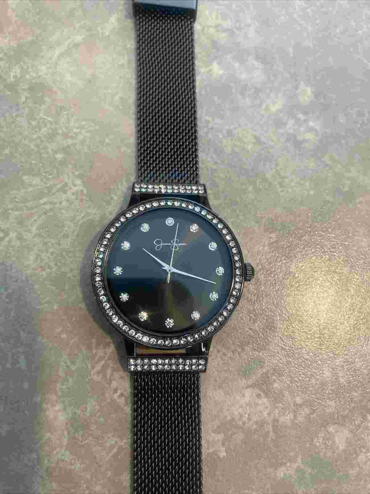 Jessica Simpson Lady's Wristwatch. BlackColor. Js0064rgbu Never Worn