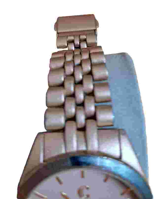 Charming Charlie 8" Brushed Gold Tone Unisex Watch New Battery