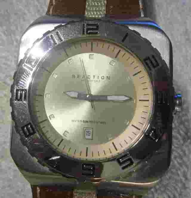 1 Kenneth Cole Reaction Mens Analog wrist watch,RK1114,chronograph,needs battery
