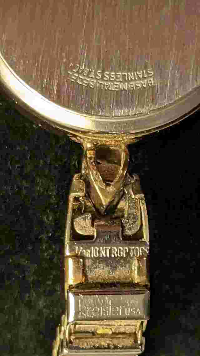 Ladies Vantage 17 Jewels Watch With Kreisler 10k Gold Plated Band Vintage Works