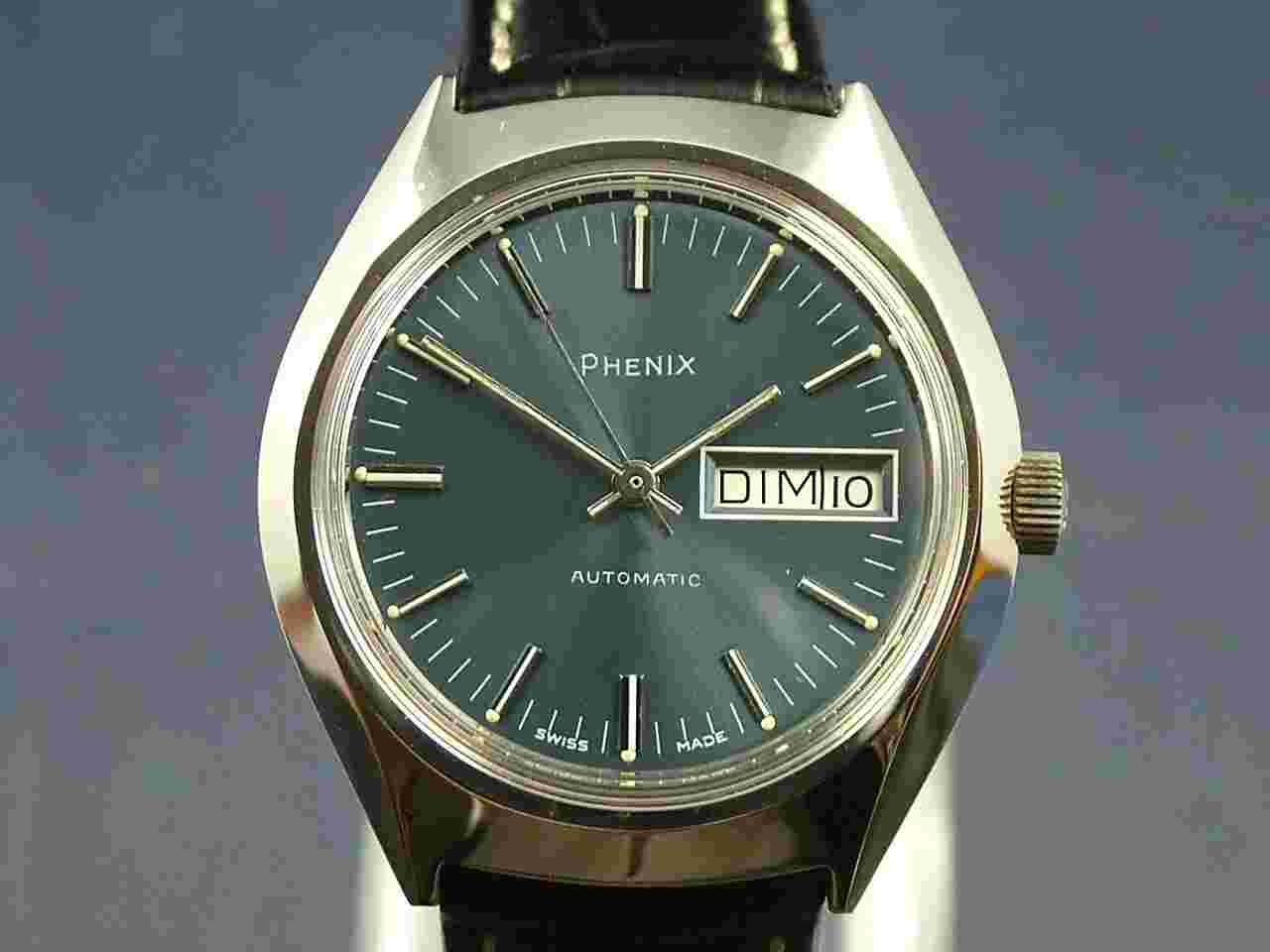 Phenix Revue Automatic Watch 1970s Swiss Vintage New Old Stock Cal MSR P27