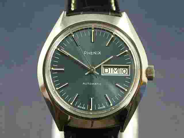 Phenix Revue Automatic Watch 1970s Swiss Vintage New Old Stock Cal MSR P27