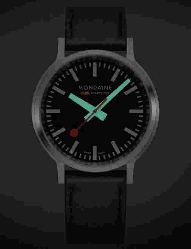 Mondaine MST.41020.LBV.2SE Mens Watch SBB Stop2Go 41mm 3ATM