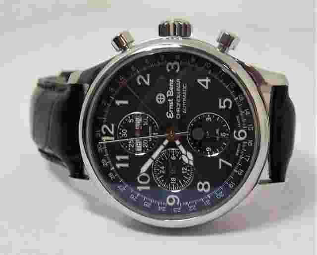 Mens S/Steel ERNST BENZ Chronolunar Chronograph Automatic Watch 40300* EXLNT