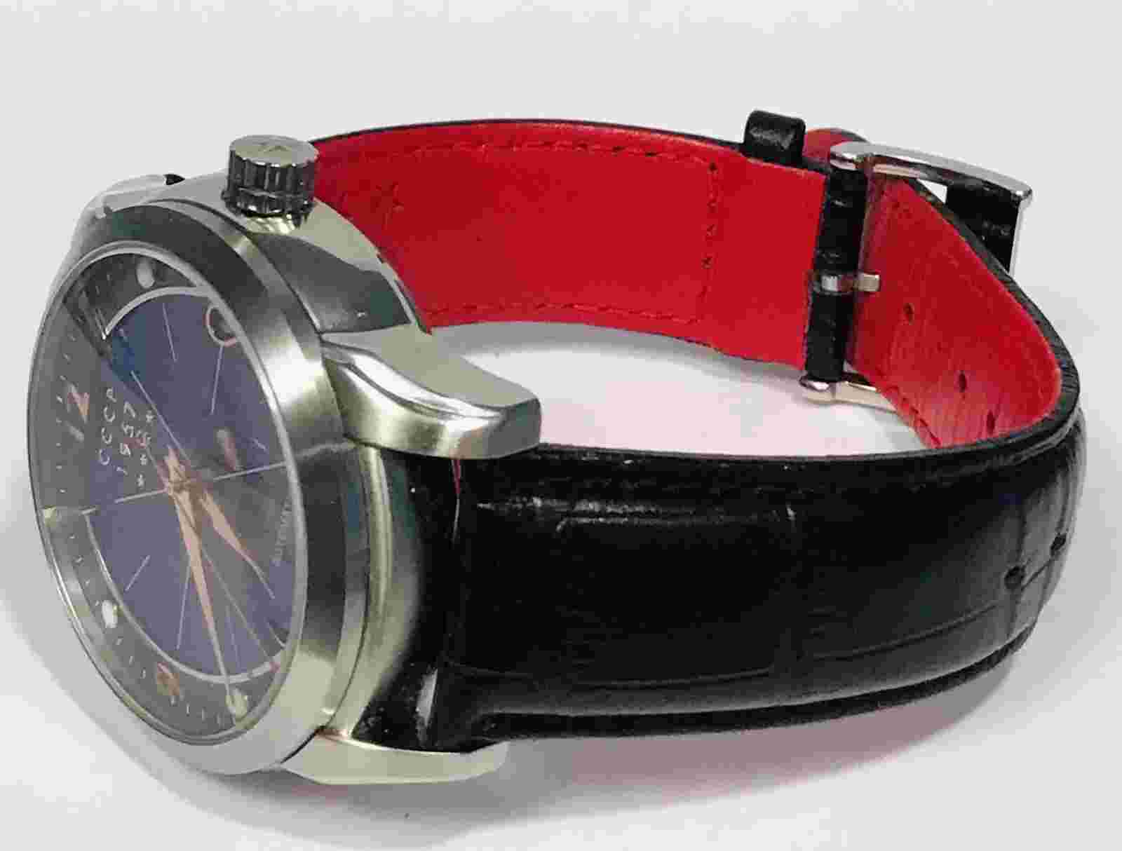 44mm Auto SPUTNIK-1 Blue Dial CCCP Exposed Date Disc LE#1923 Mens Watch