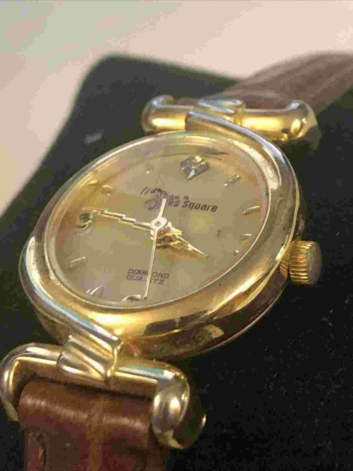 Times Square Diamond Watch NEW BATTERY