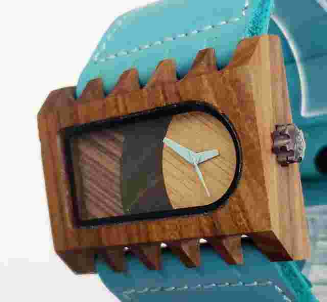 Unisex OVERSIZED WOODEN Watch MISTURA "Ferro" 094058