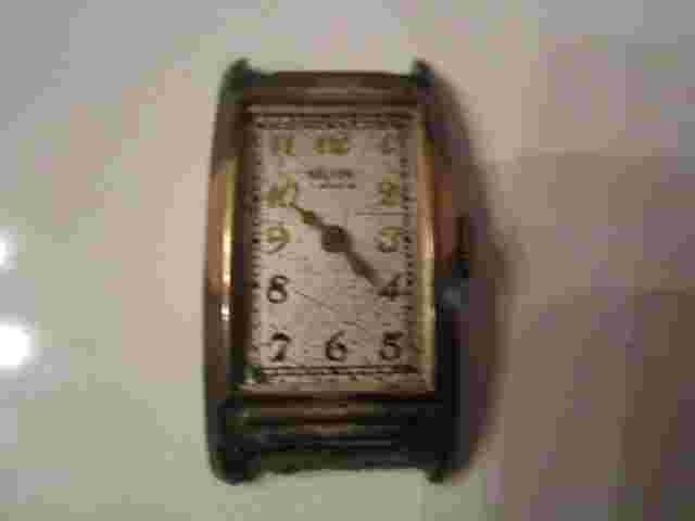 VINTAGE KELTON 7 JEWEL WIND UP TANK WATCH - NOT WORK FOR PARTS - SC-7A