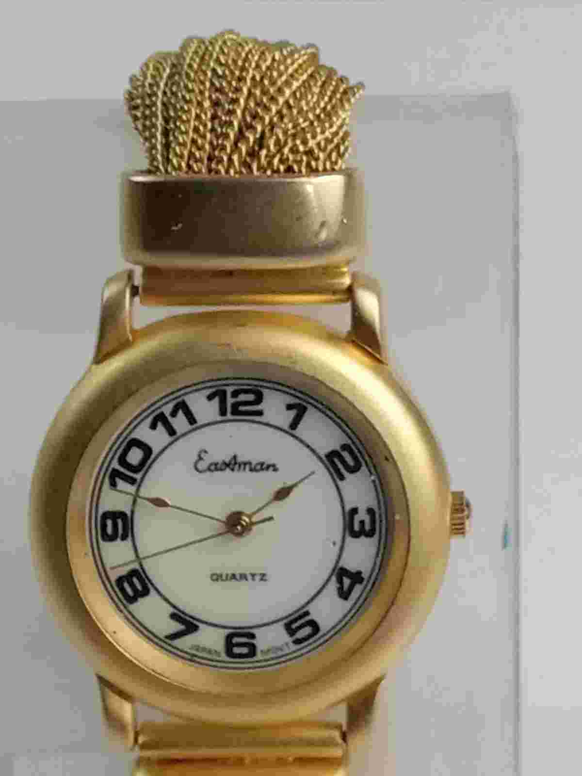 Vintage Eastman Ladies Quartz Watch, 31mm case, 7.5 inches long