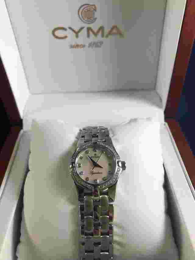 Women's Cyma Signature Series Watch 18k Gold and Sterling Silver