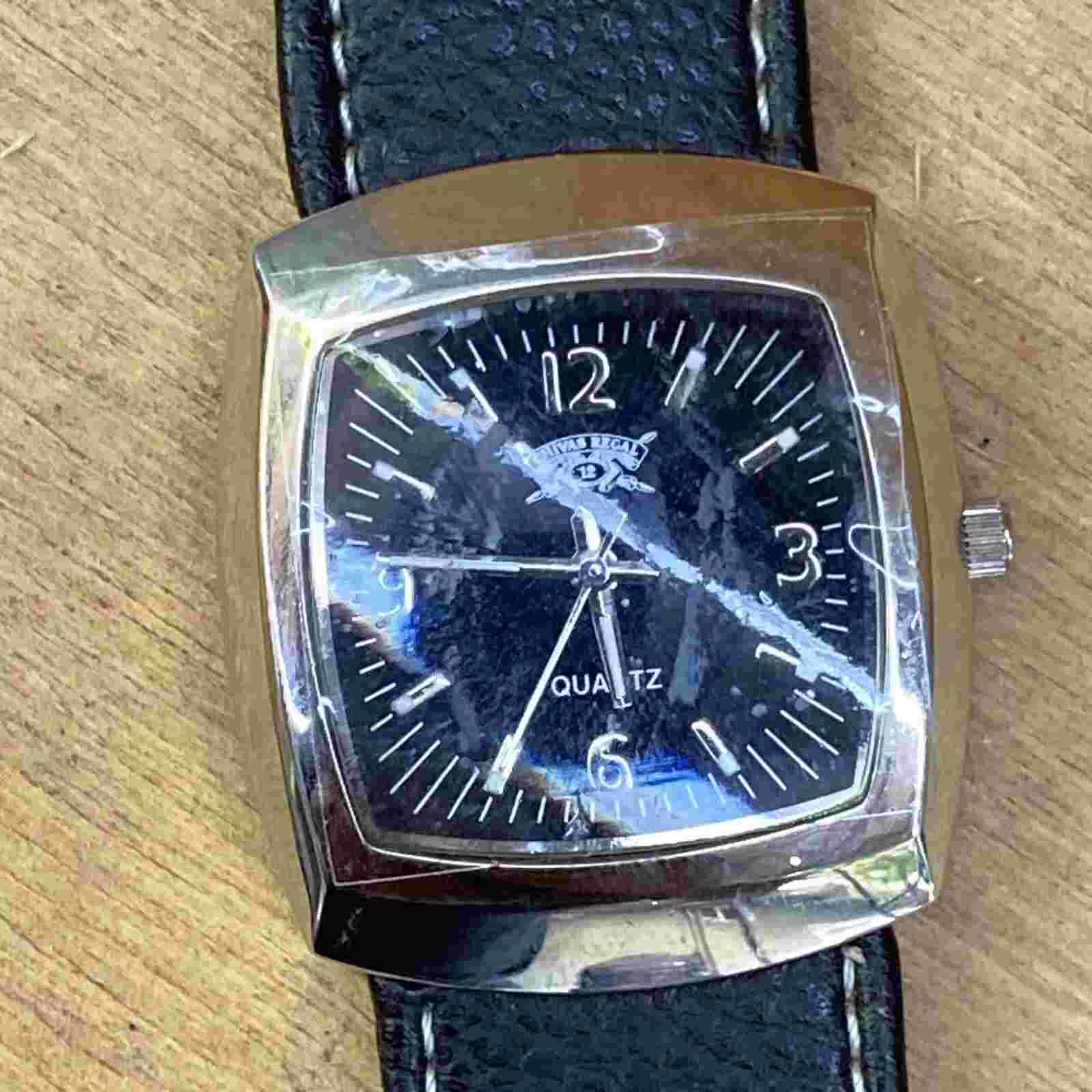 Chivas Regal Branded Quartz Fashion Watch Unisex Black Dial