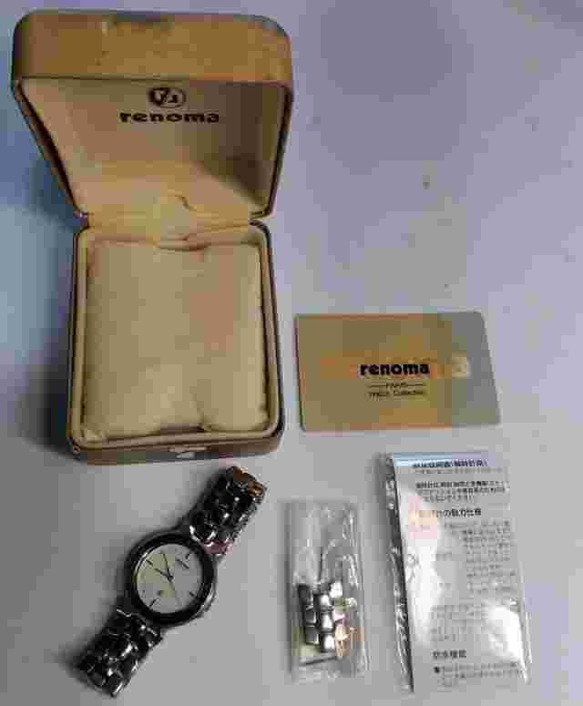 Renoma RK-807211 Men's Watch Stainless Steel Box Worn Vintage