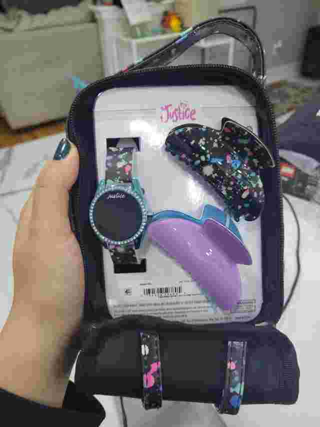 Justice Watch With Hair Claw clip Gift Set* Watch Battery Needs To Change*