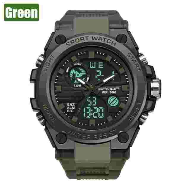 Waterproof Digital Sports Watch Military Tactical LED Backlight Wristwatch Men