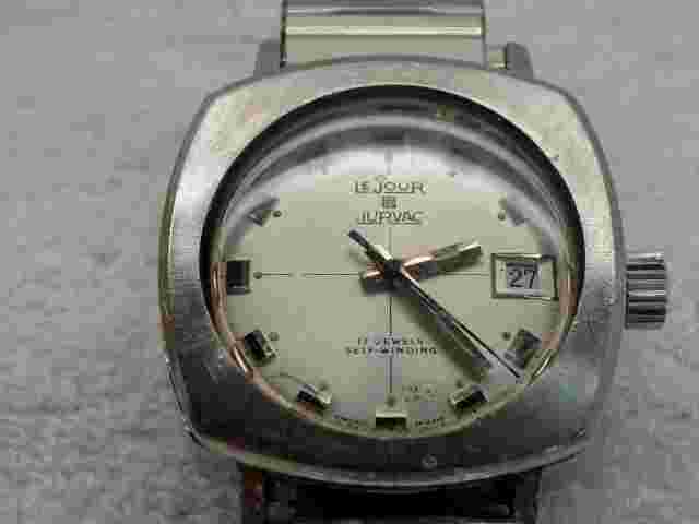 LEJOUR JURVAC AUTOMATIC MEN WATCH DATE 10ATM SWISS MADE VINTAGE  RUNNING