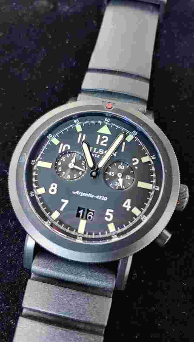 FILSON "Scout" Watch by SHINOLA Dual Time Argonite 4220 - 45.5mm case