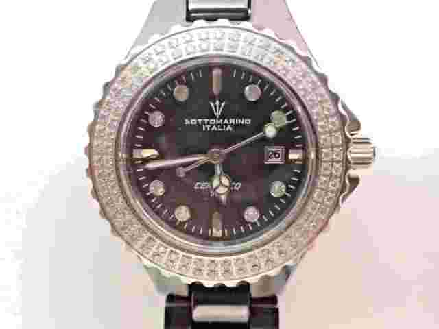 SOTTOMARINO ITALIA SM-70009A Quartz Sapphire Ceramic Women's Dress Wristwatch