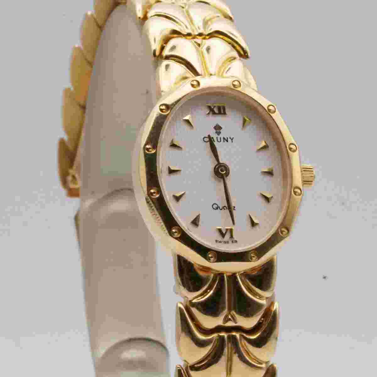 Cauny Women's Watch 24MM 18K 750 Solid Gold Vintage Ca 45 Gram Quartz