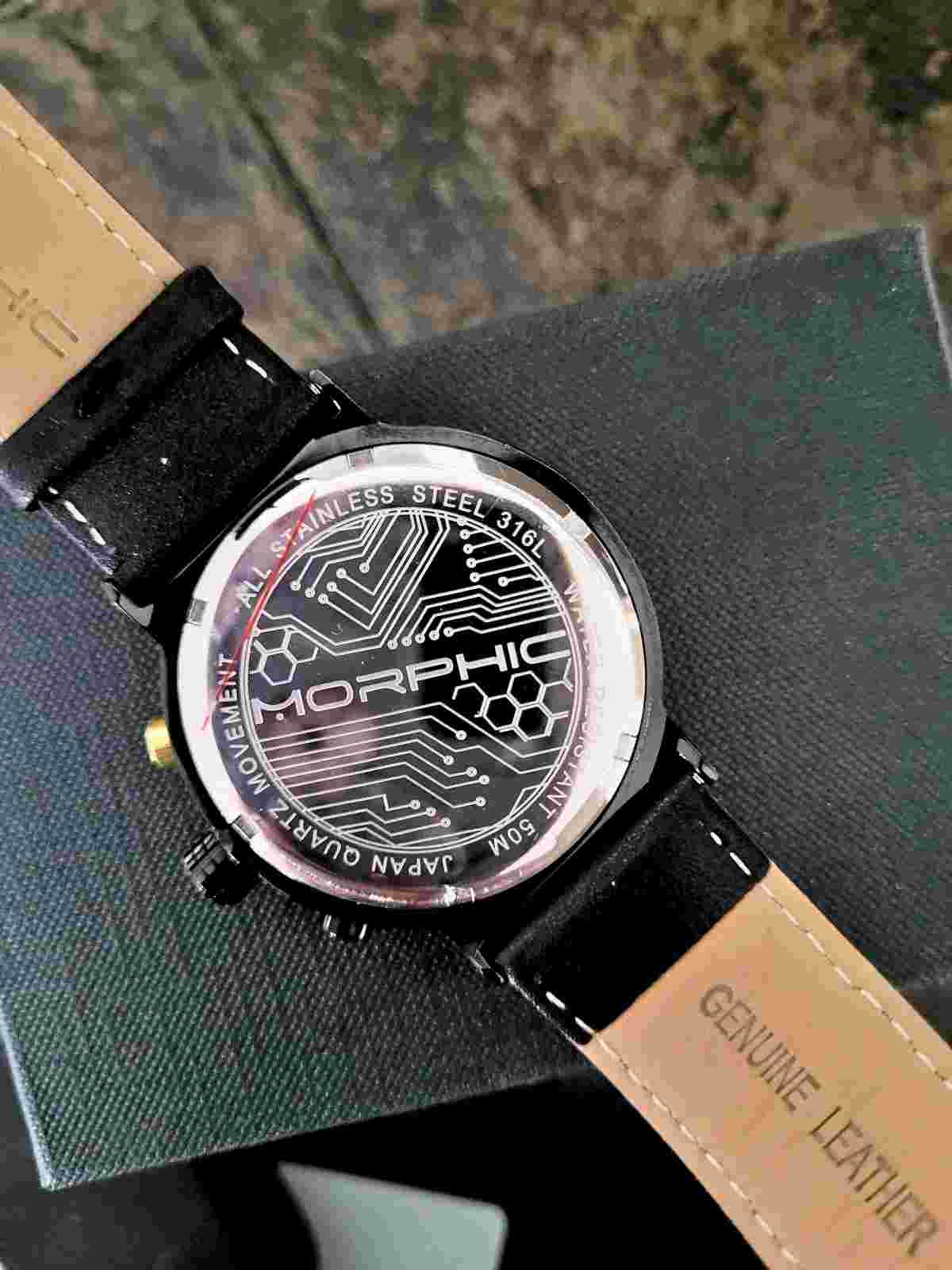 Morphic M91 Series Chronograph Leather Men's Watch