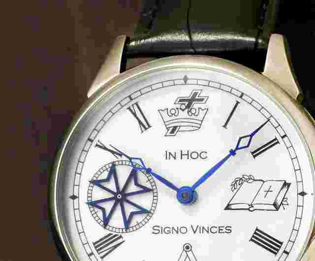 Masonic watch Unique dress Moving Cross Marriage Watch Husband Gift Luxury watch