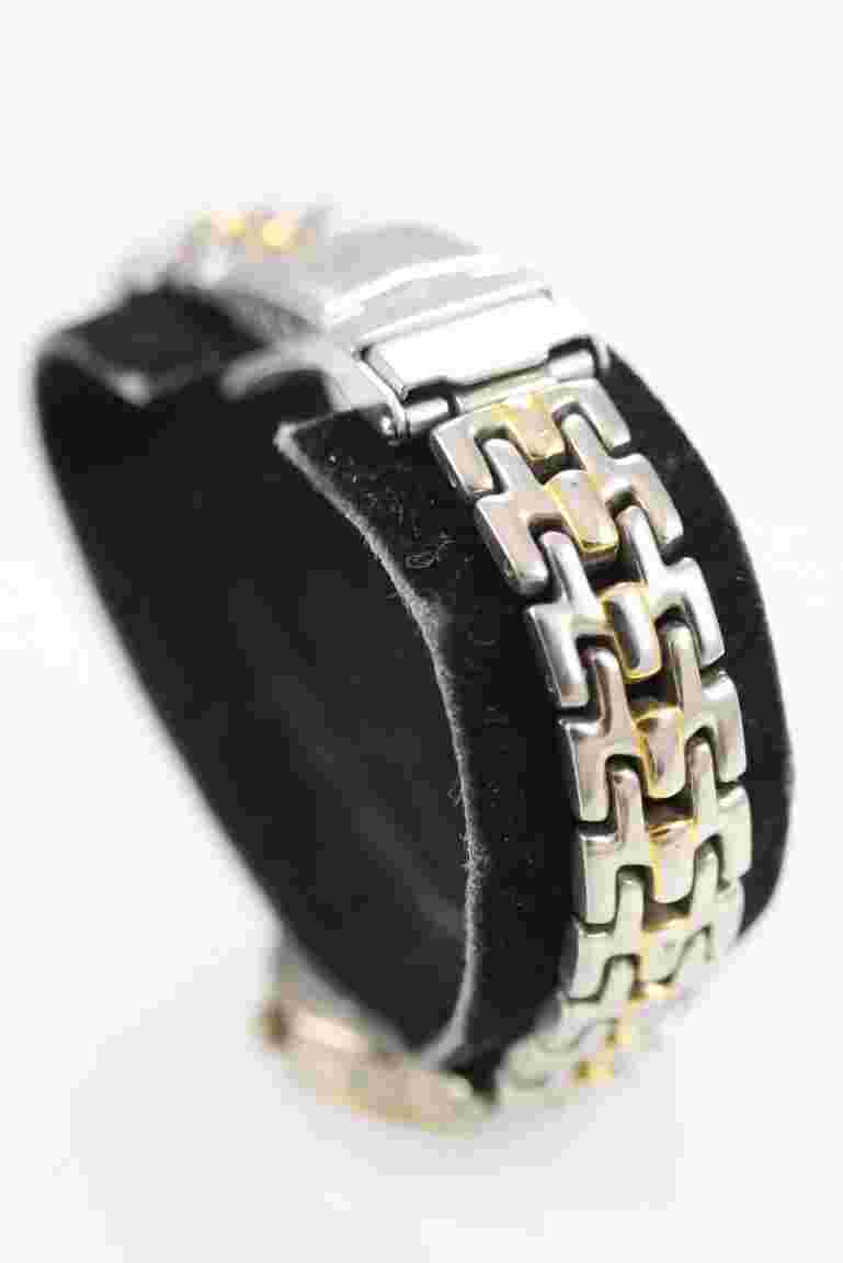 Relic Wet Women Watch Silver Gold Stainless Steel 50m Battery Date Blue Quartz