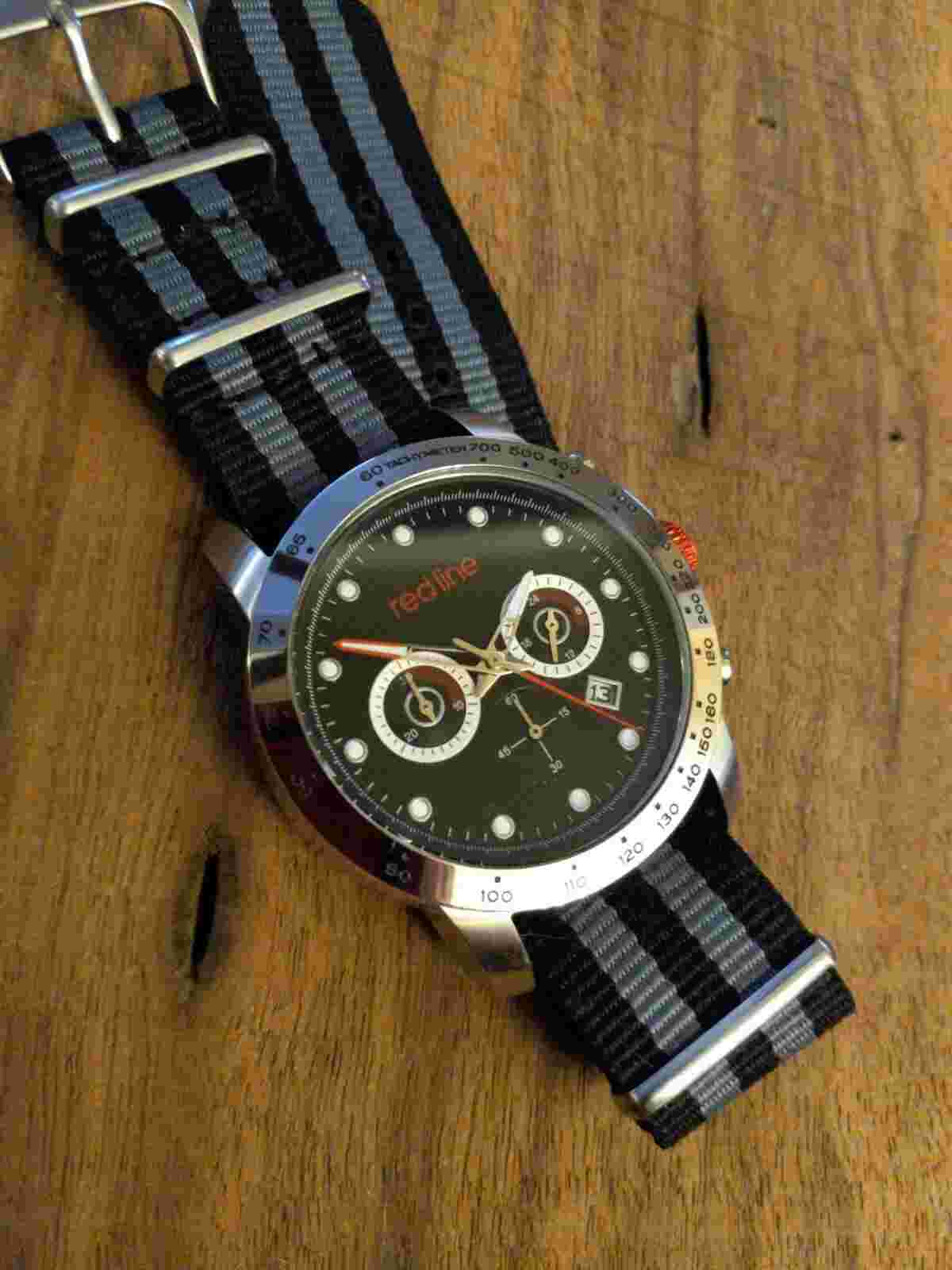 Redline Tachymeter Chronograph Men's Divers Watch MINT