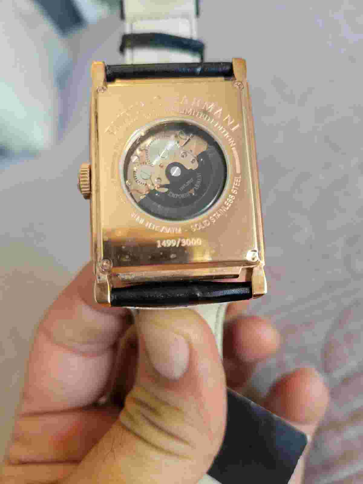 EMPORIO ARMANI 10TH Anniversary limited edition SS rose gold watch 1499/3000