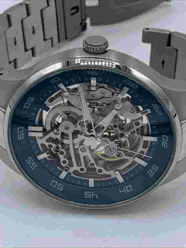 Kenneth Cole KC 9341 Skeleton Watch Bracelet NEEDS REPAIR READ DETAILS