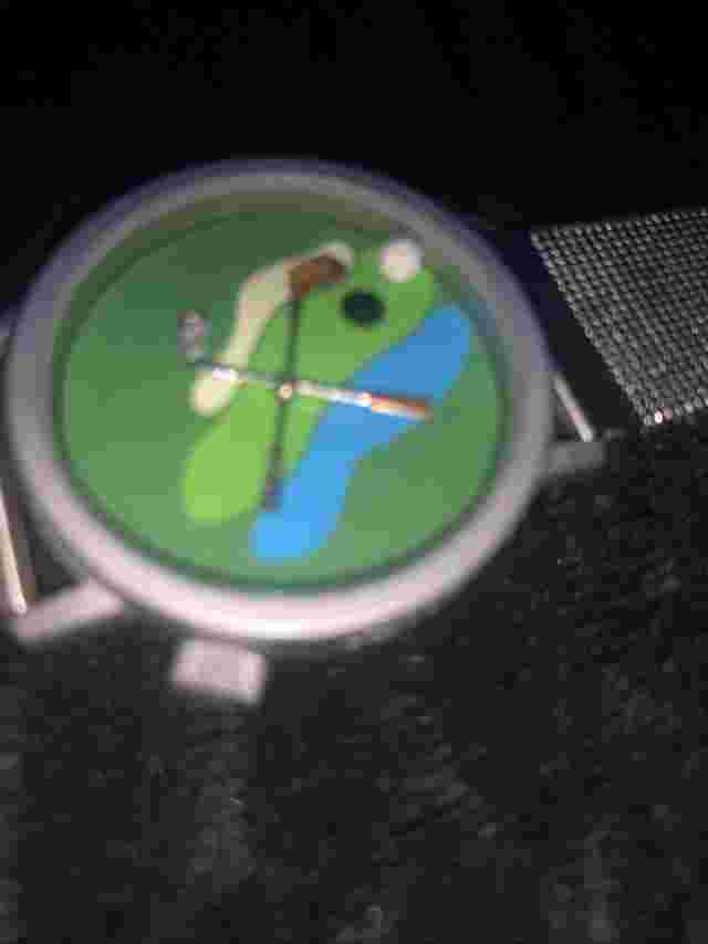 Men's Watch  AKTEO,J C Mareschal Design, "Golf  3D Spinning Dial".Made In France