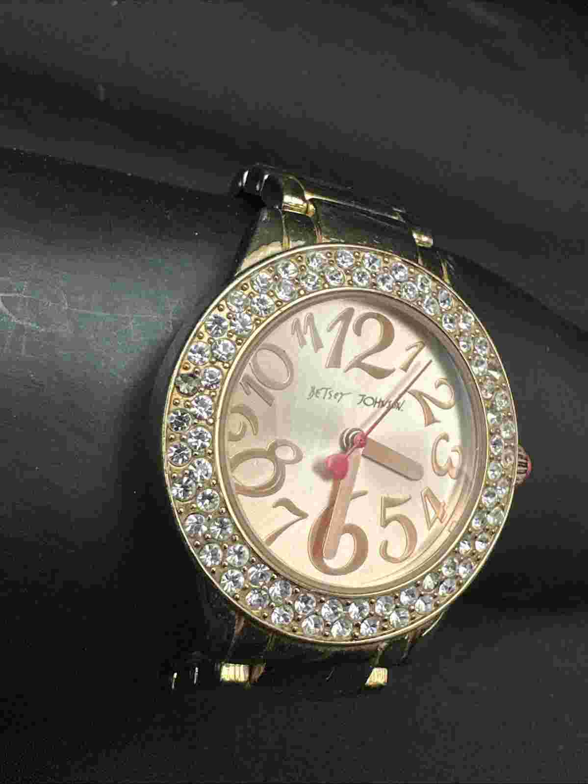 Betsey Johnson Women's Goldtone Watch Working