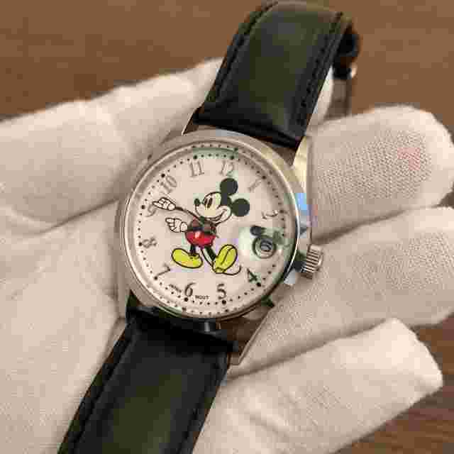 Disney Store Limited merchandise Mickey Mouse watch analog Men's Used 0961MT