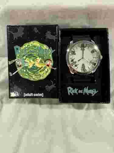 Rick and Morty Watch Rubber Wristband Pickle Watch Accutime Adult Swim