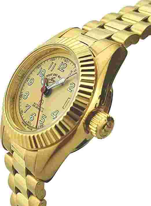 West End Co. 6845.35.2315R Automatic Sapphire Golden Dial Ladies Watch