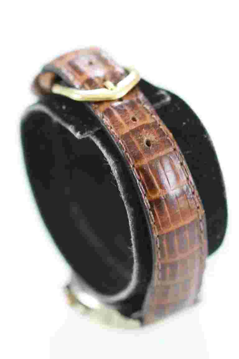 Sierra Club Watch Women Stainless Gold Silver Leather Brown WR Date White Quartz
