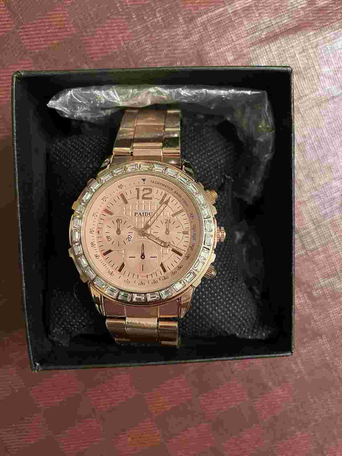 Elegant Paidu Rose Gold Color Women’s Watch, Brand New