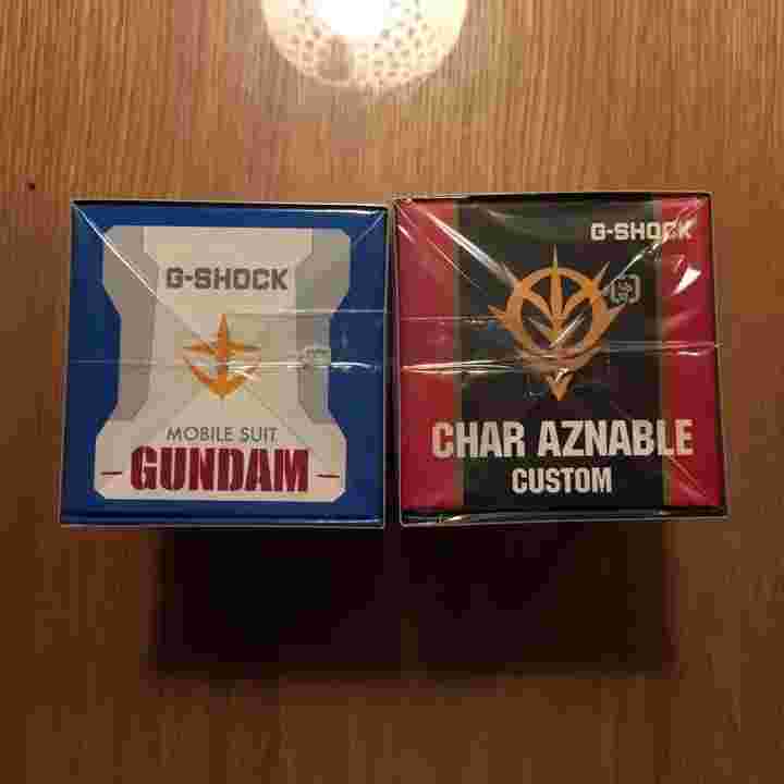Gundam g-shock 35th & Char gshock Set New Bandai G-shock watch white＆red